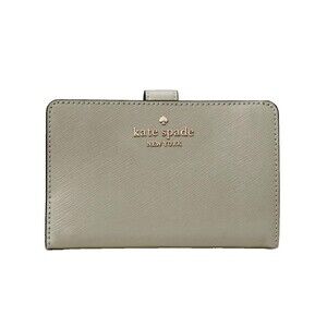 New Kate Spade Madison Medium Compact Bifold Wallet Leather Dusky Pine